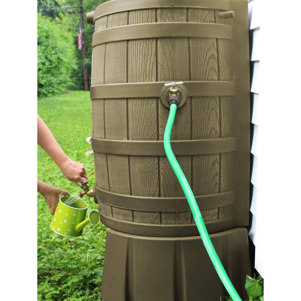 50 Gal. Khaki Rain Barrel Stand - Hercitys