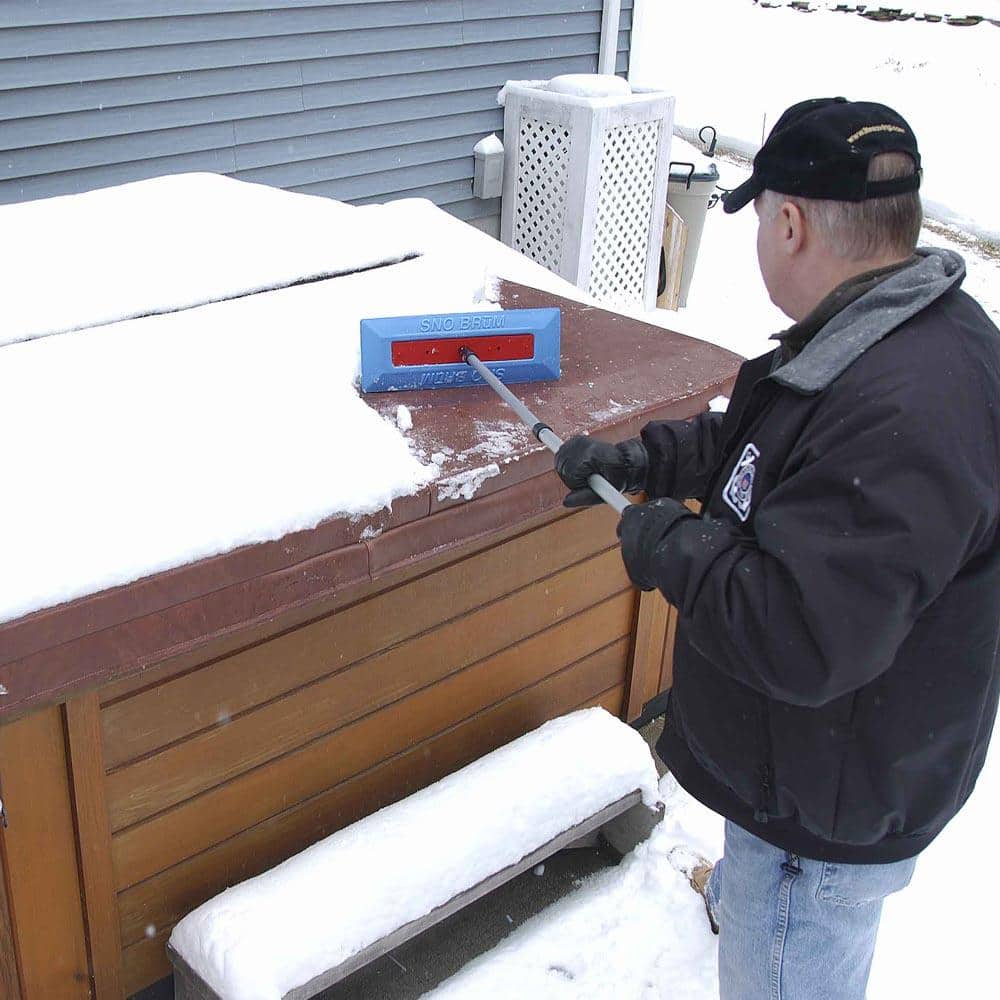 17 in. W Snow Broom with 48 in. Telescoping Handle - Hercitys