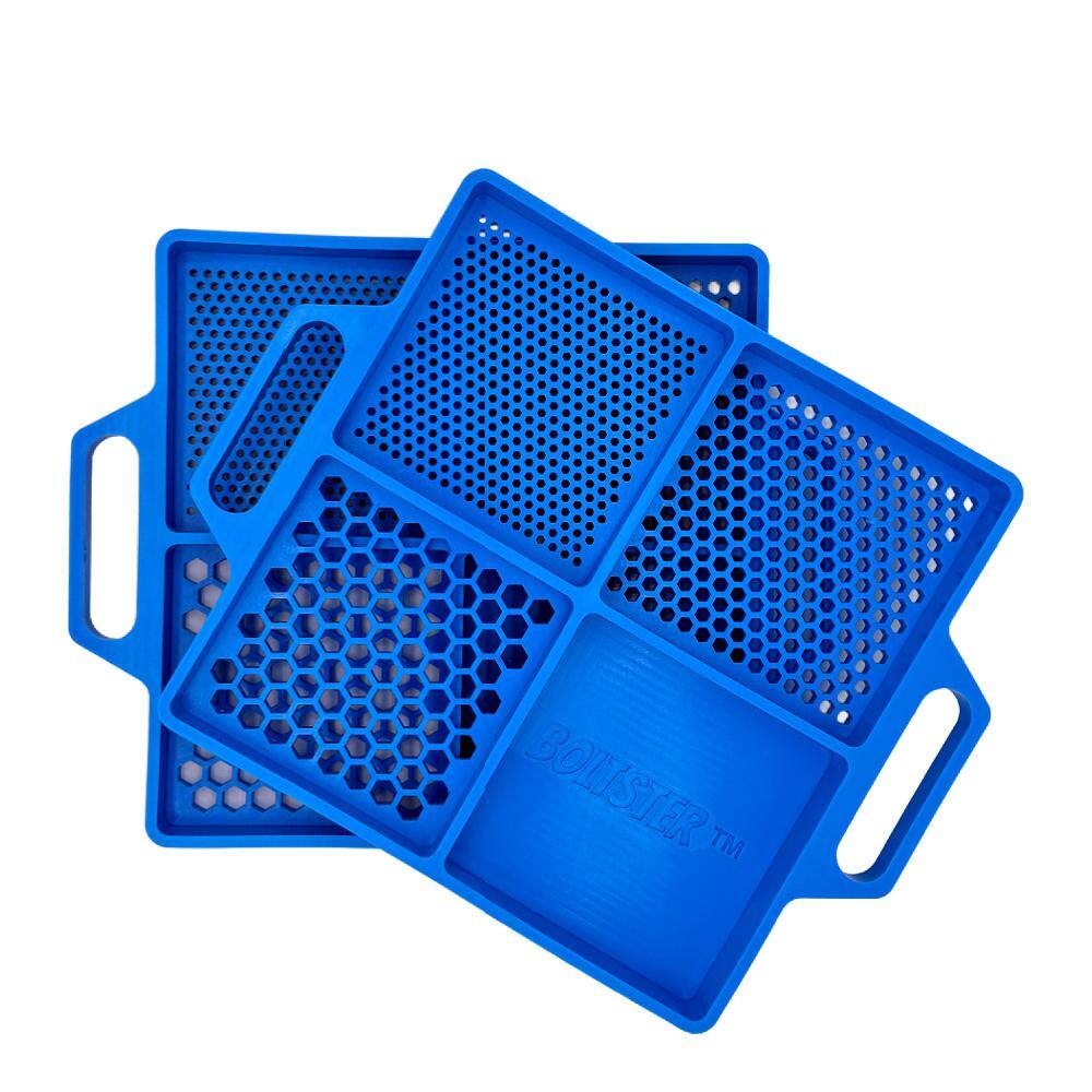 2 Pack Flexible Organizing Tray Blue - Hercitys