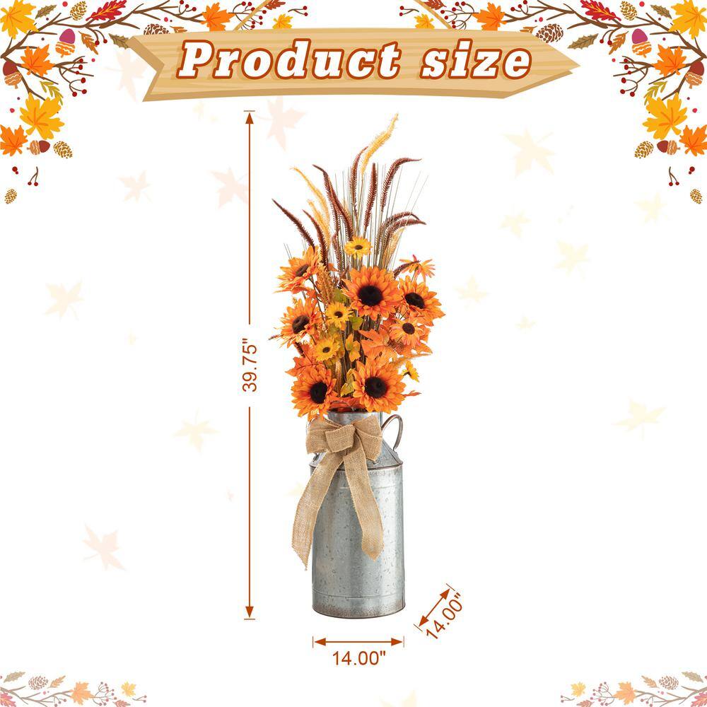 39.75 in. H Fall Sunflower Leaf Potted Tree - Hercitys
