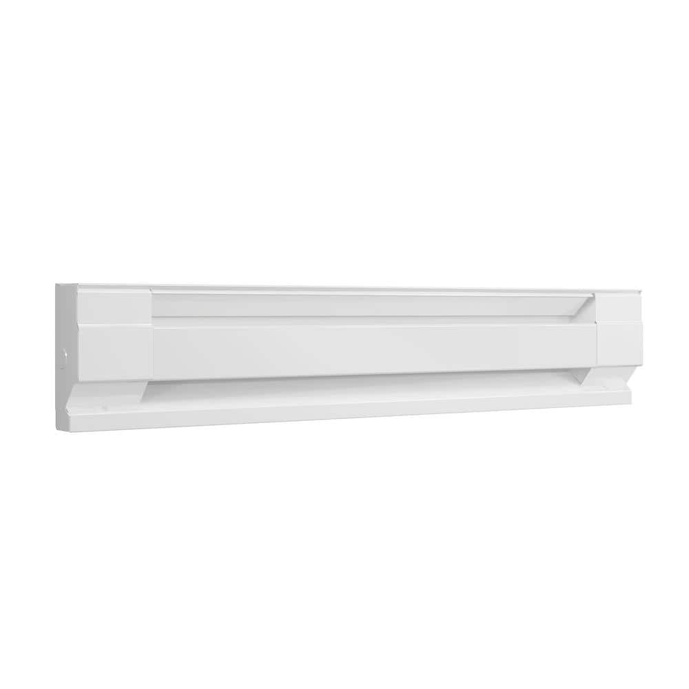 36 in. 240/208-volt 750/563-watt Electric Baseboard Heater in White - Hercitys
