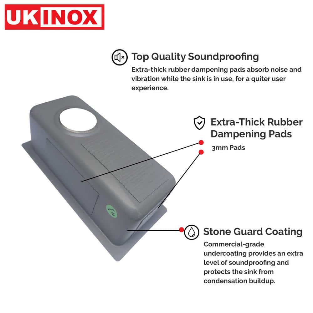 18 Gauge Stainless Steel 8 in. Undermount Bar Sink - Hercitys