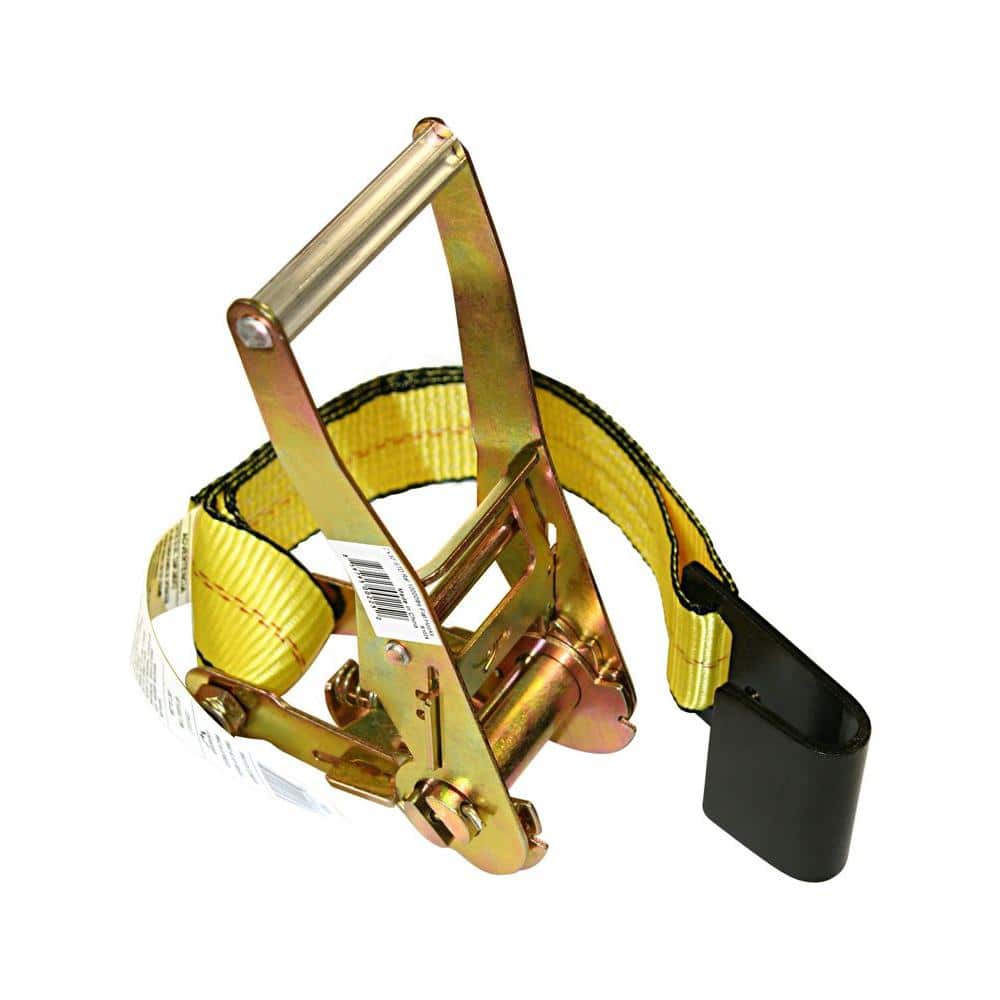 2 in. x 27 ft. Tie-Downs Truck/Trailer Strap (10,000 lbs.) - Hercitys