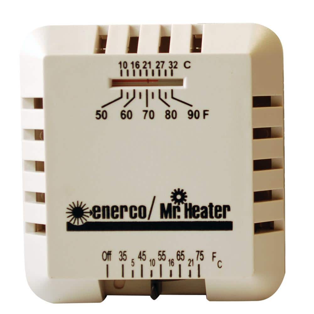 24 Volt Analog Thermostat in Tan - Hercitys