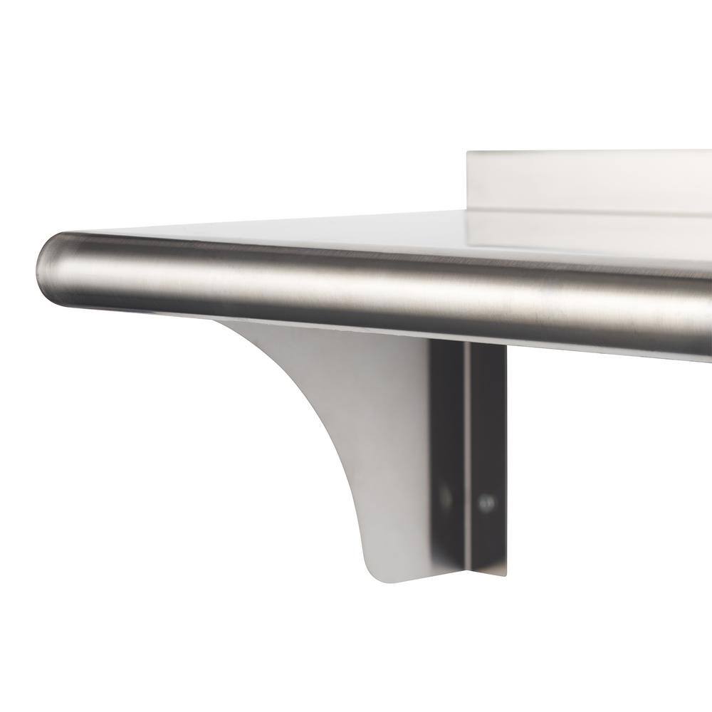 24 in. Stainless Steel Wall Shelf (2-Pack) - Hercitys