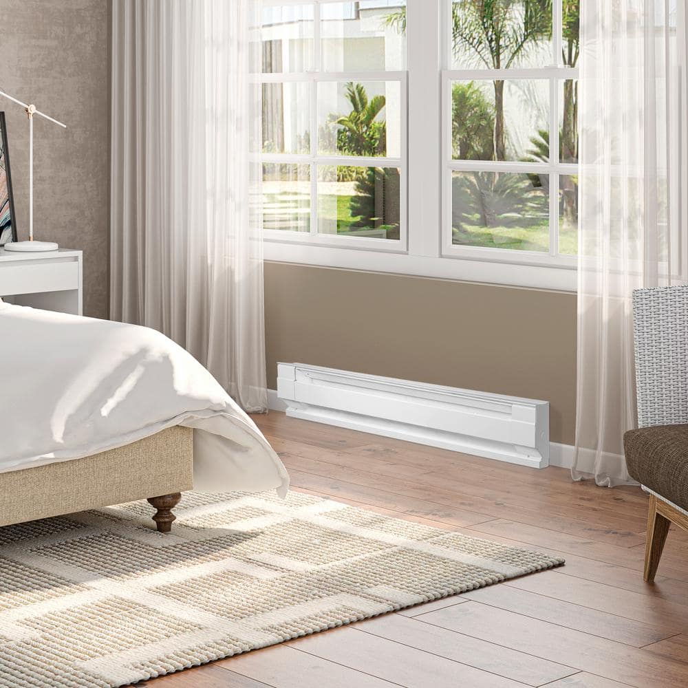 48 in. 208-volt 1,000-watt Electric Baseboard Heater in White - Hercitys