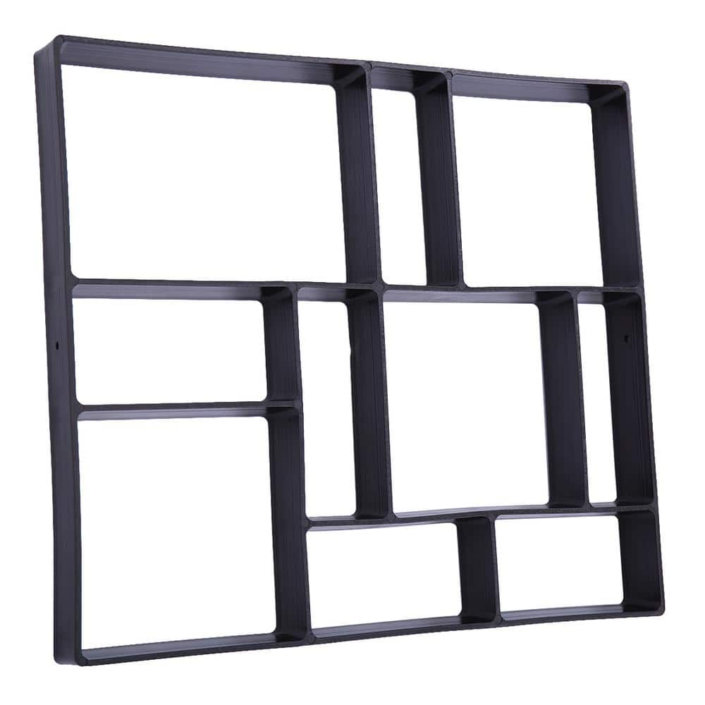 18 in. x 16 in. x 0.2 in. Black PP Concrete Edging Road Mould - Hercitys