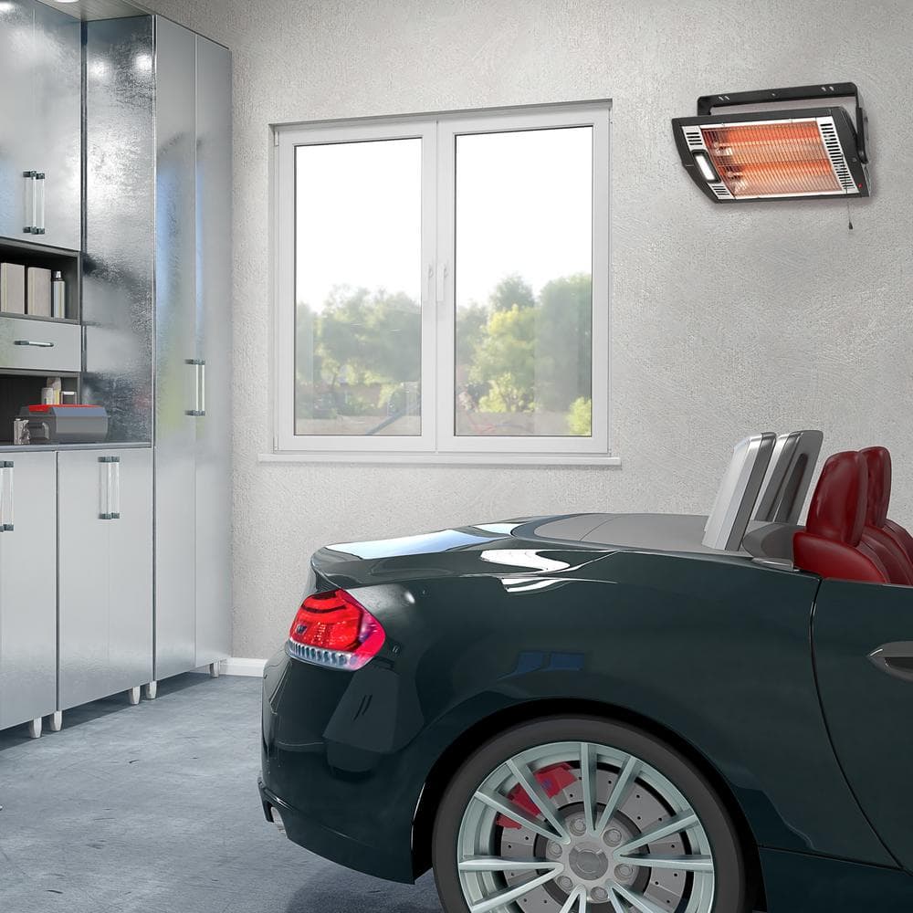 24 in. 750/1500-Watt Wall Mount Infrared Radiant Electric Space Heater - Hercitys