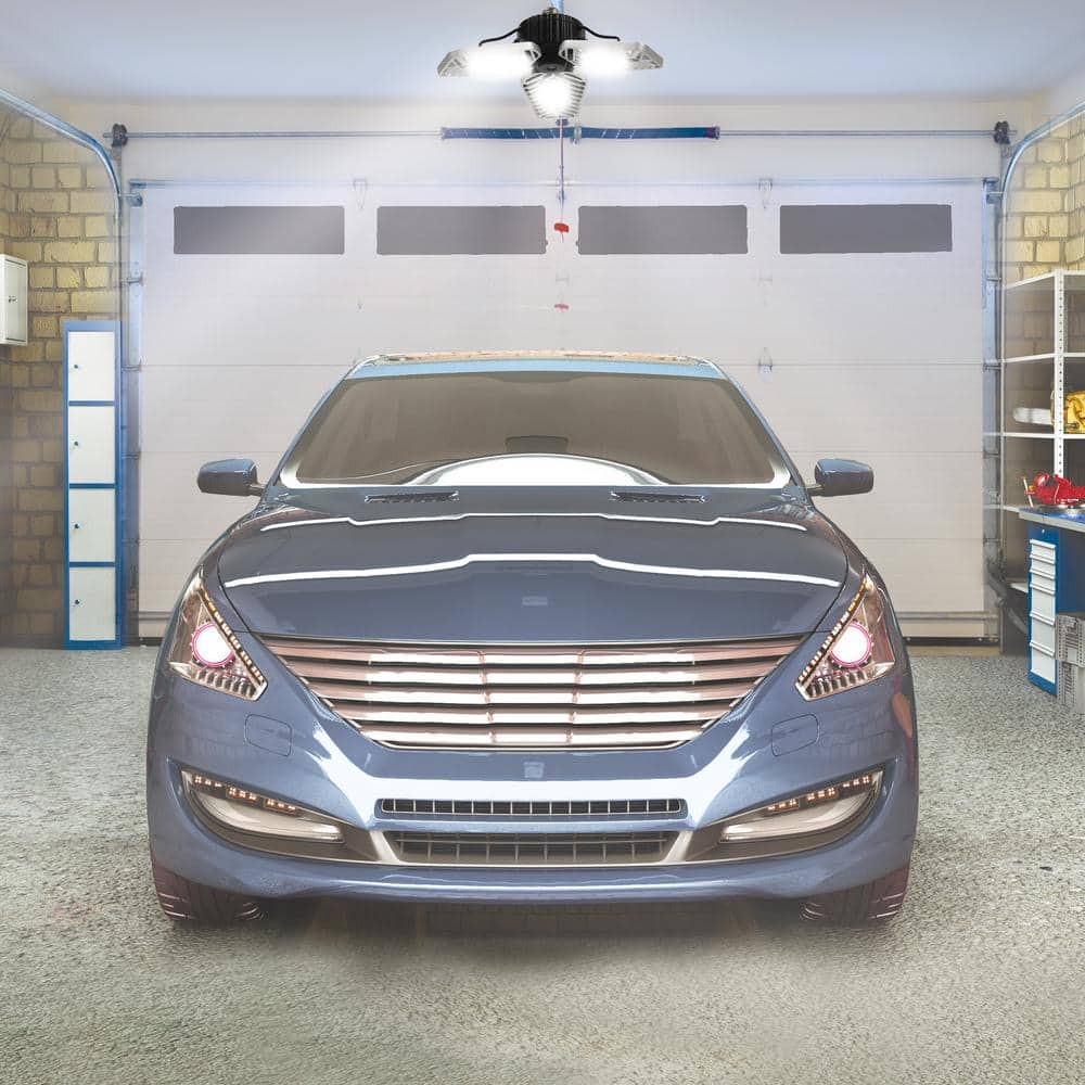 3500 Lumens 11.5 in. Single Pole Occupancy LED Flush Mount Garage Light - Hercitys