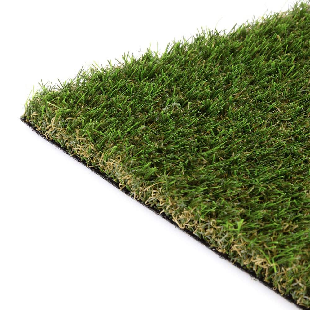 15 ft. W x Cut to Length Green and Tan Nylon Artificial Grass Turf - Hercitys