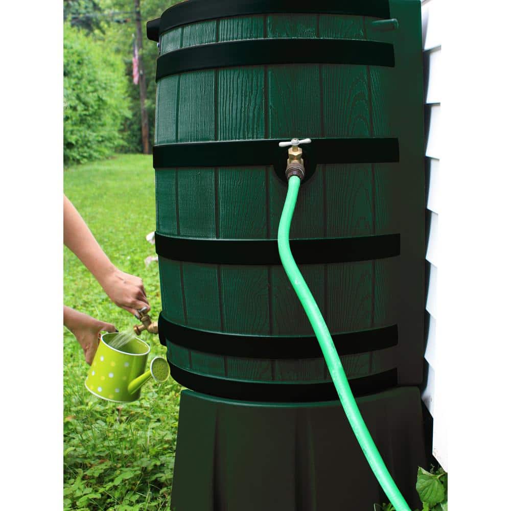 50 Gal. Green Rain Barrel Stand - Hercitys
