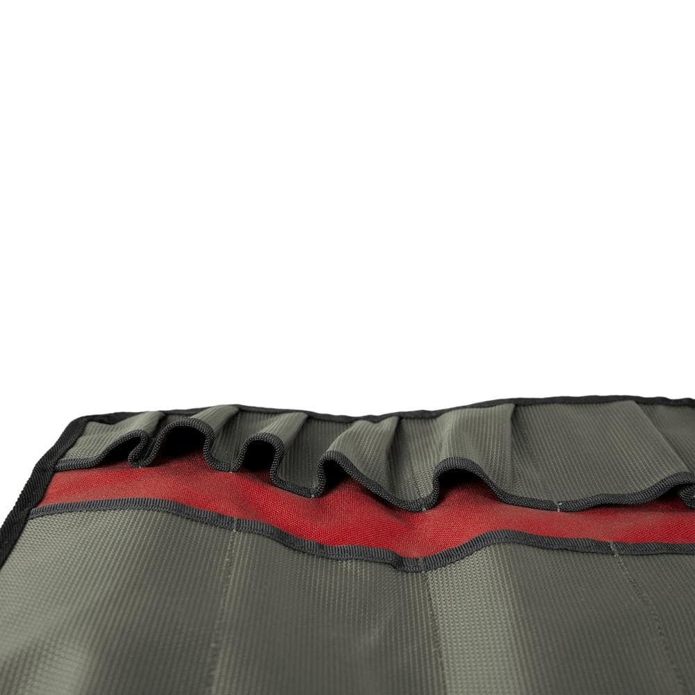 28 in. 16 Pocket Gunmetal Industrial Grade Nailhead Nylon Utility Roll - Hercitys