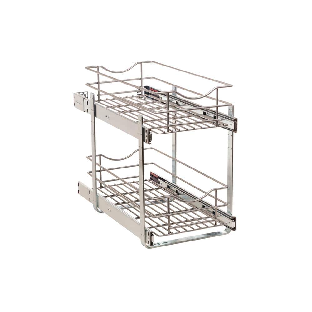 11 in. Double Tier Wire Soft-Close Pullout Baskets - Hercitys