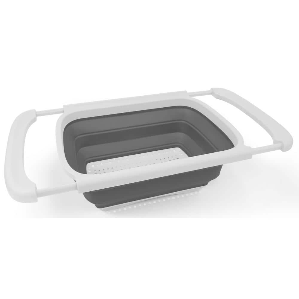 10.5 in. TPR Collapsible Over the Sink Strainer with Extendable PP - Hercitys