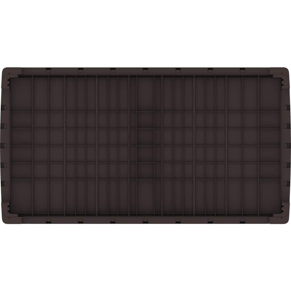 110 Gal. Cedar Grain Deck Box Brown - Hercitys