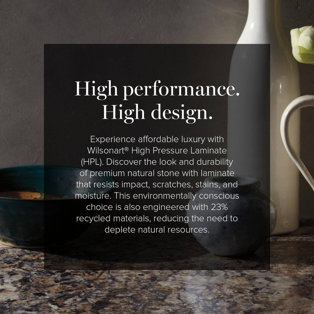 5 ft. x 12 ft. Laminate Sheet in Winter Carnival with Premium Quarry Finish - Hercitys