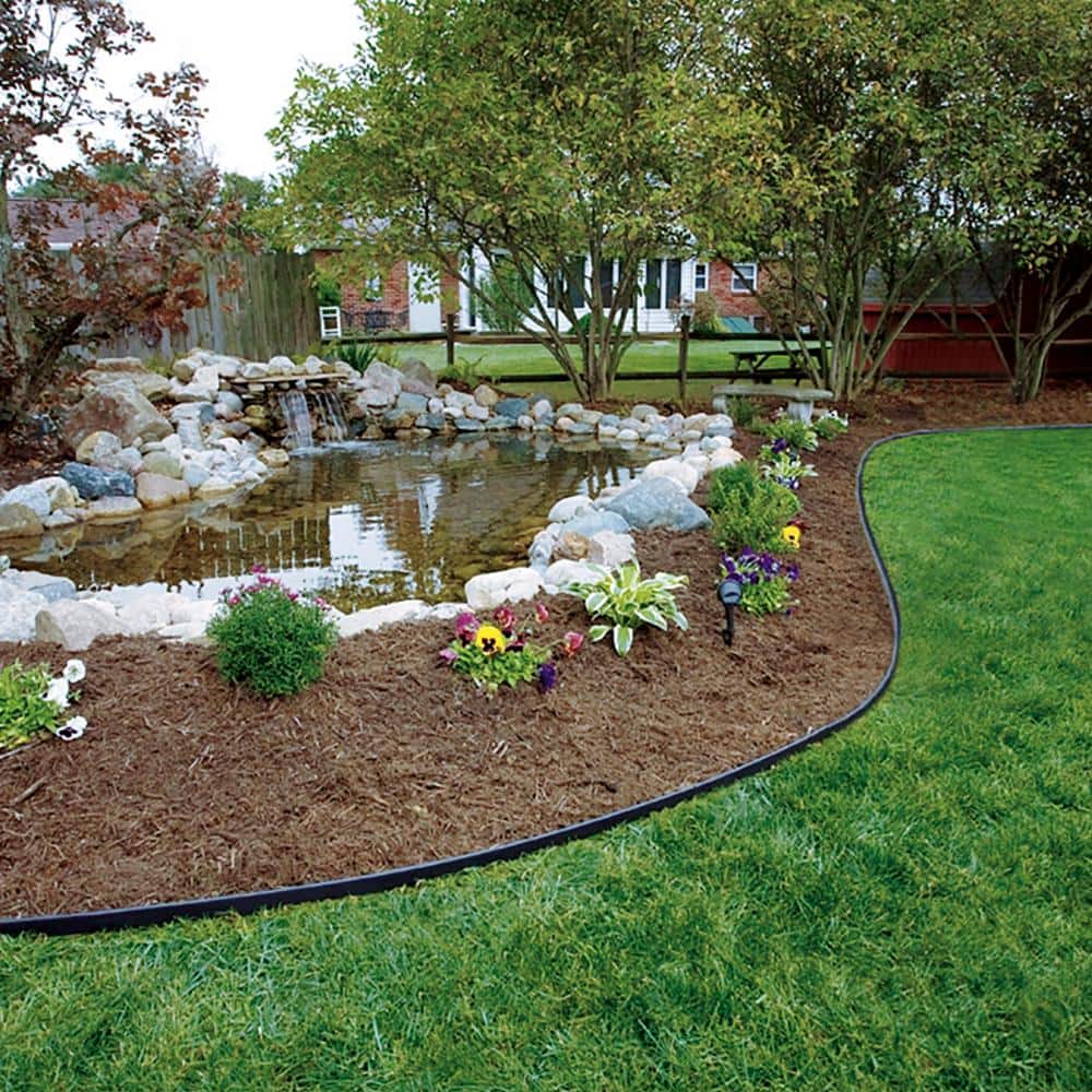 20 ft. No-Dig Plastic Landscape Edging Kit - Hercitys