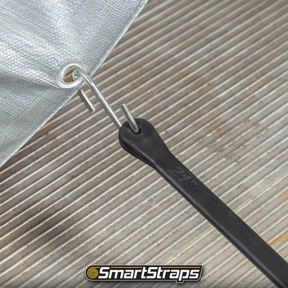 21 in. EPDM Rubber Tarp Straps – 4 pack - Hercitys