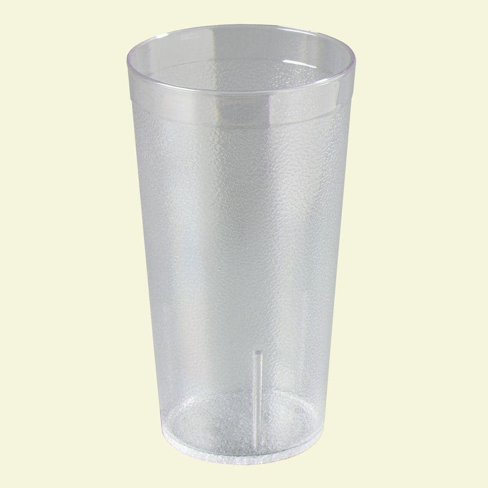 12 oz. SAN Plastic Stackable Tumbler in Clear (Case of 72) - Hercitys