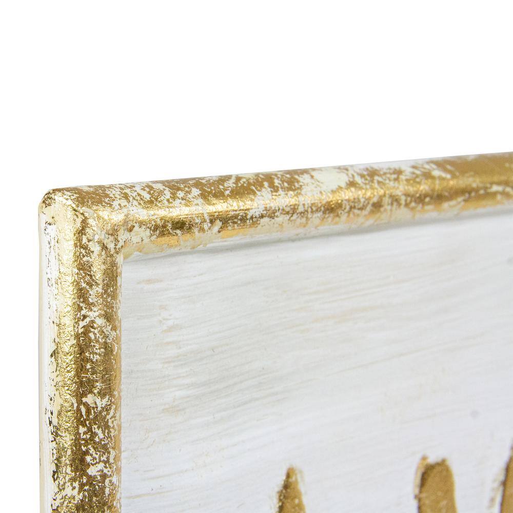 10.75 in. H Gold Merry Christmas Wall Sign - Hercitys