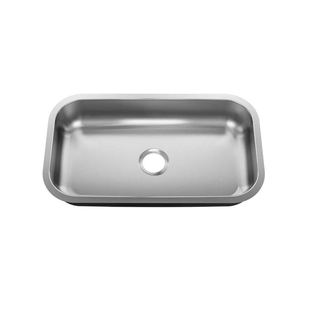 30 in. Undermount Single Bowl 18-Gauge 304 Stainless Steel Workstation Kitchen Sink - Hercitys