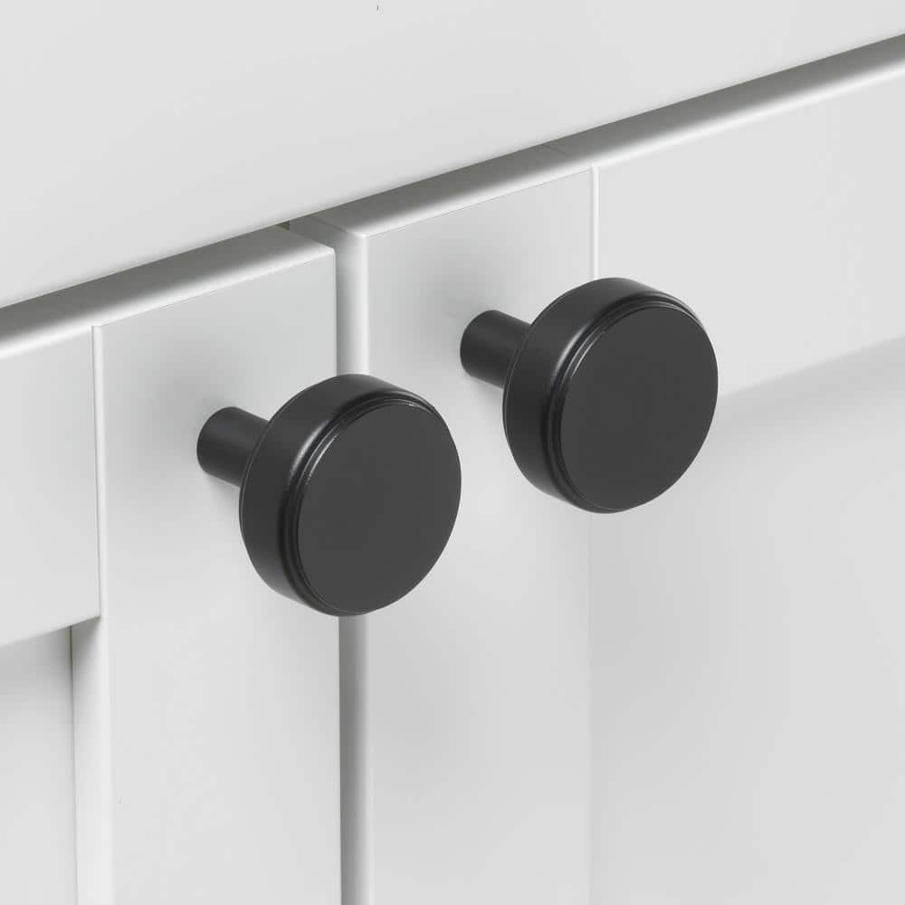 1-1/2 in. Solid Round Knurled Cabinet Knob – 5827-MB - Hercitys