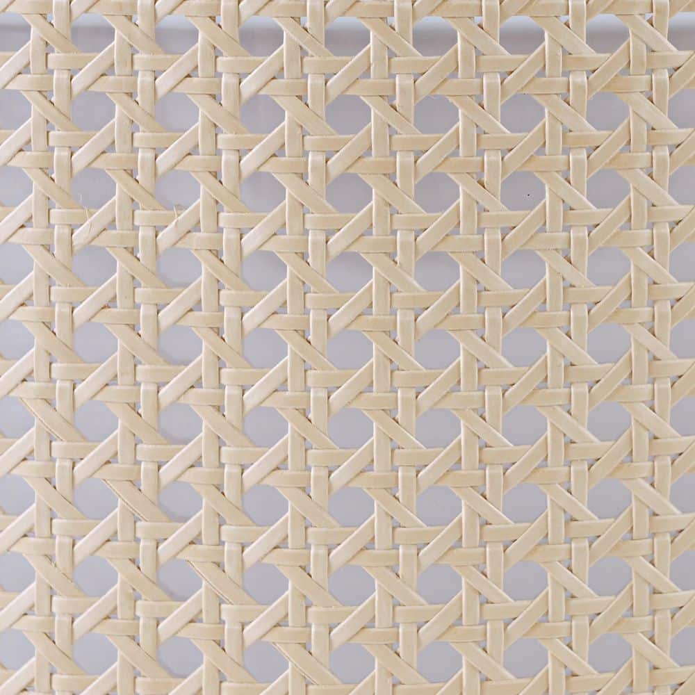 19.7 in. Modern 5-Light Khaki Flush Mount Ceiling Light Fixture with Rattan and Fabric Double Drum Shade - Hercitys