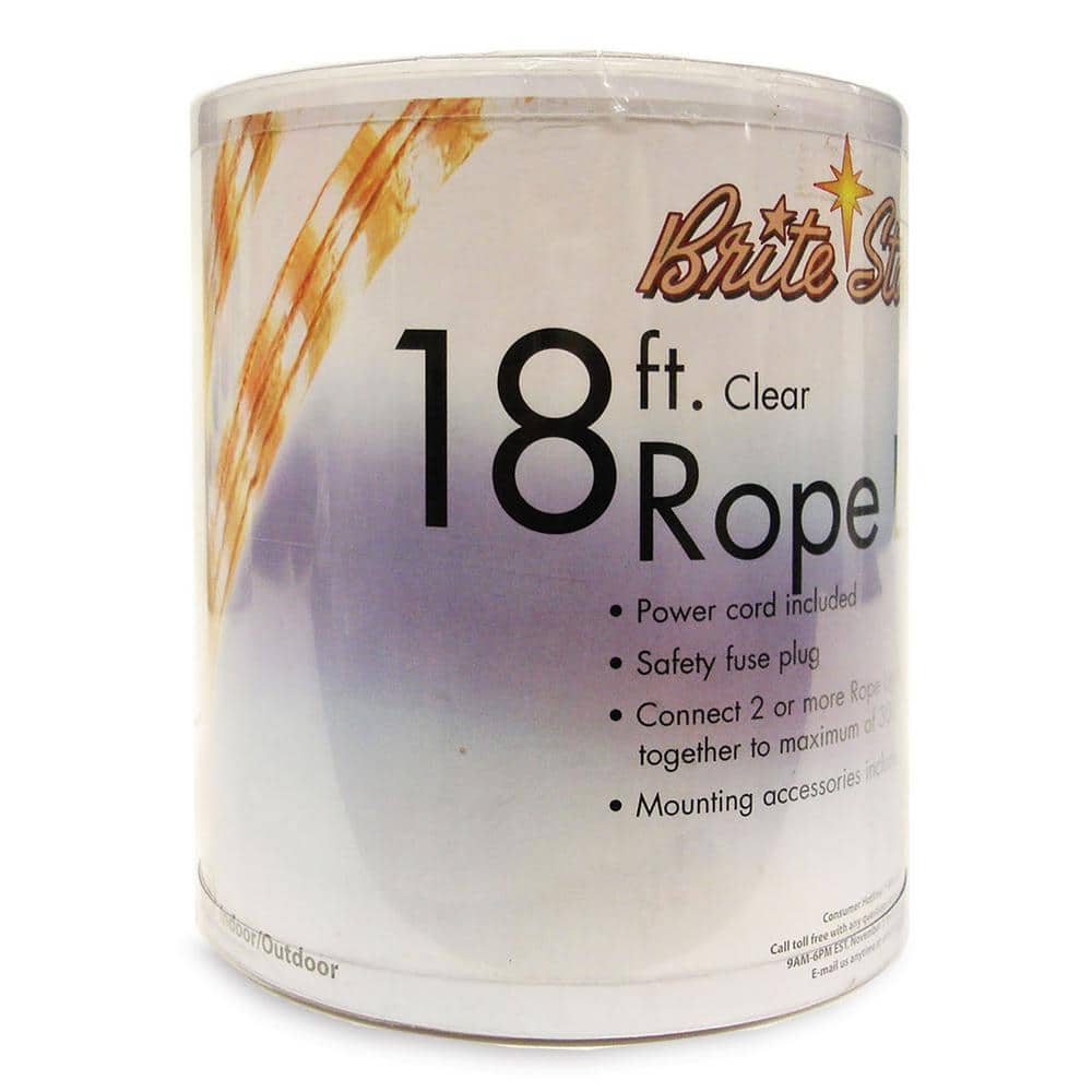18 ft. 50-Light Clear Rope Light - Hercitys