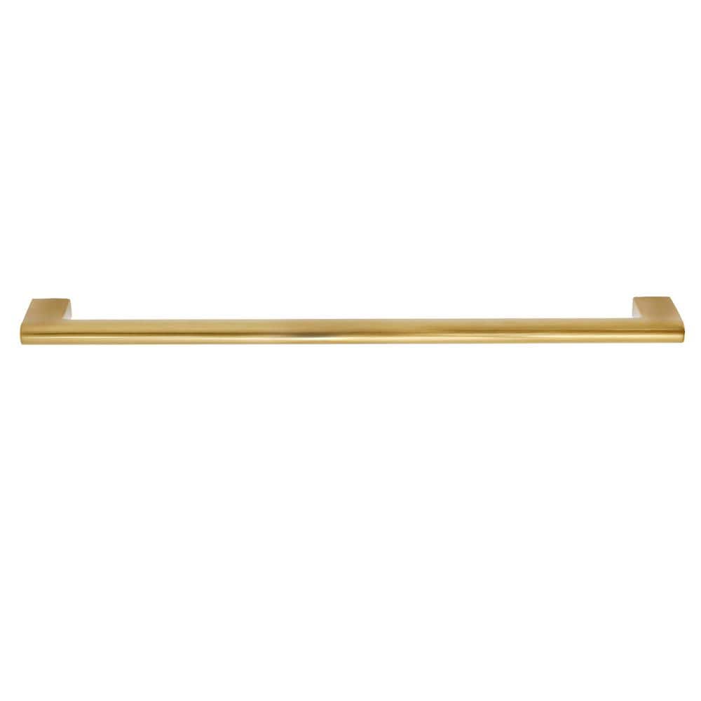 10-Pack Vail 10 in. (254 mm) Center-to-Center Modern Satin Brass Bar Drawer Pull - Hercitys