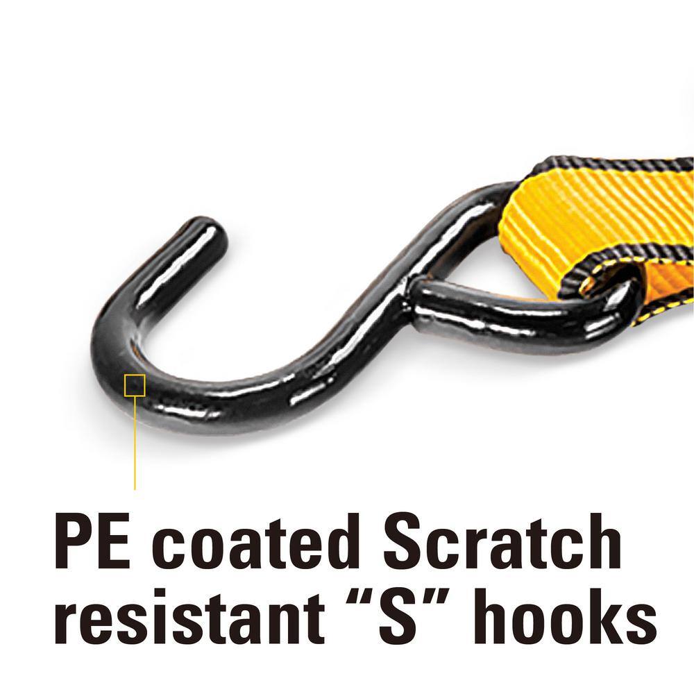 10 ft. x 1 in. Cambuckle Tie-Down Straps 400 lbs. (2-Pack) - Hercitys