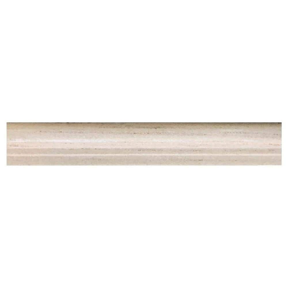 10 pack 2-in W x 12-in L Marble Polished Chair Rail Tile Trim (1.667 Sq ft/case) - Hercitys