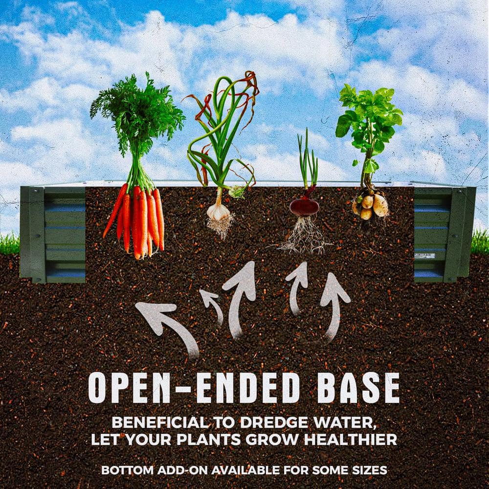 24 inch by 48 inch Rectangle Bright Red Metal Planter Box - Hercitys