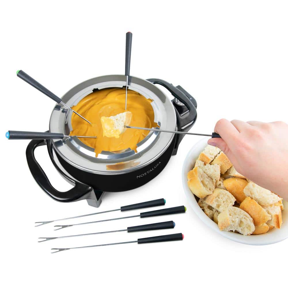 12-Cup Electric Fondue Pot, Black - Hercitys