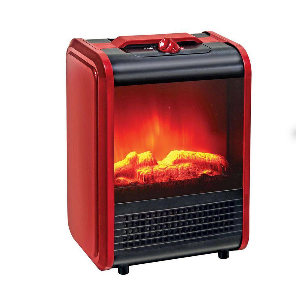 1320-Watt Electric Flame Effect Mini Infrared Electric Fireplace Heater - Hercitys
