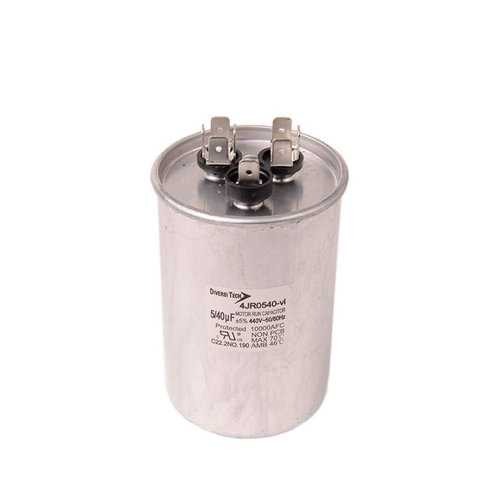 40/5 MFD 440 VAC Round Dual Motor Run Capacitor - Hercitys