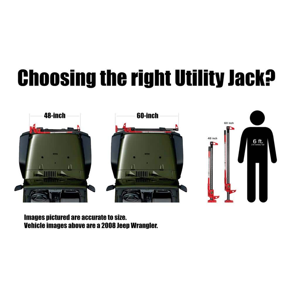 3-Ton 48 in. H Farm Jack - Hercitys