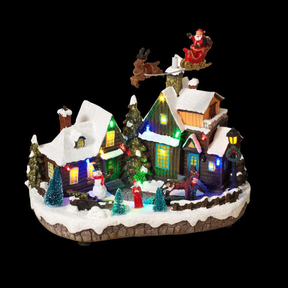 11.8 in. H Electric Lighted Holiday Village - Hercitys