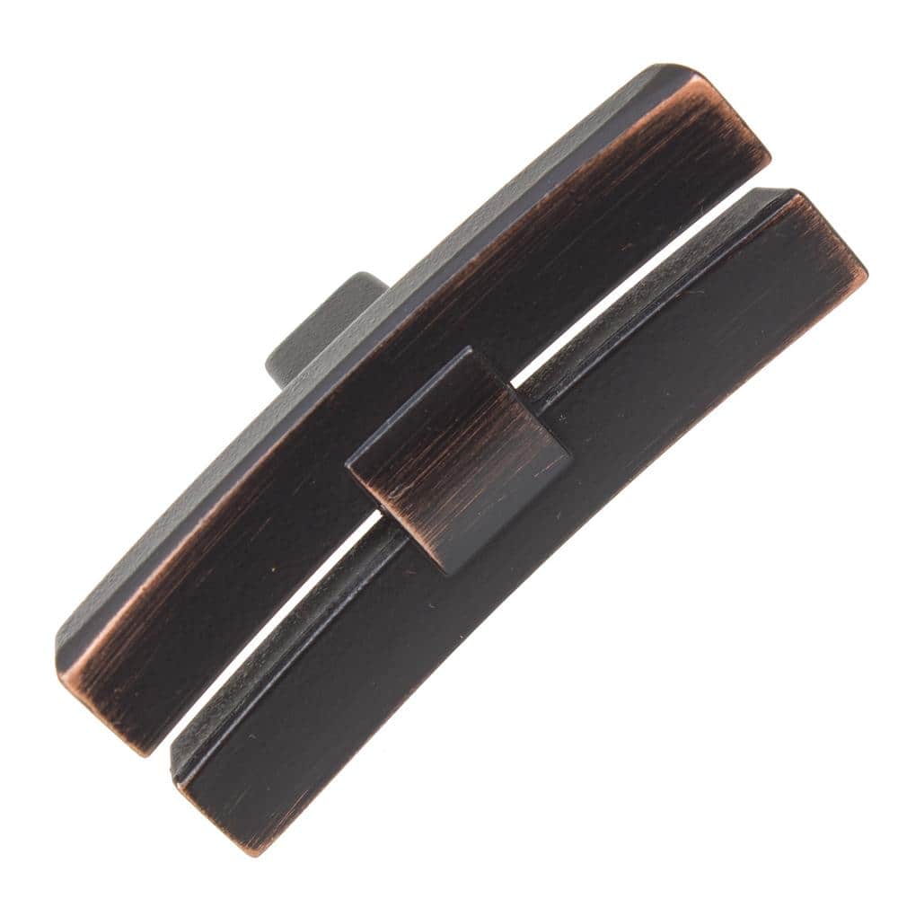 1-7/8 in. Oil Rubbed Bronze Industrial Dual Bar Cabinet Knob (10-Pack) - Hercitys