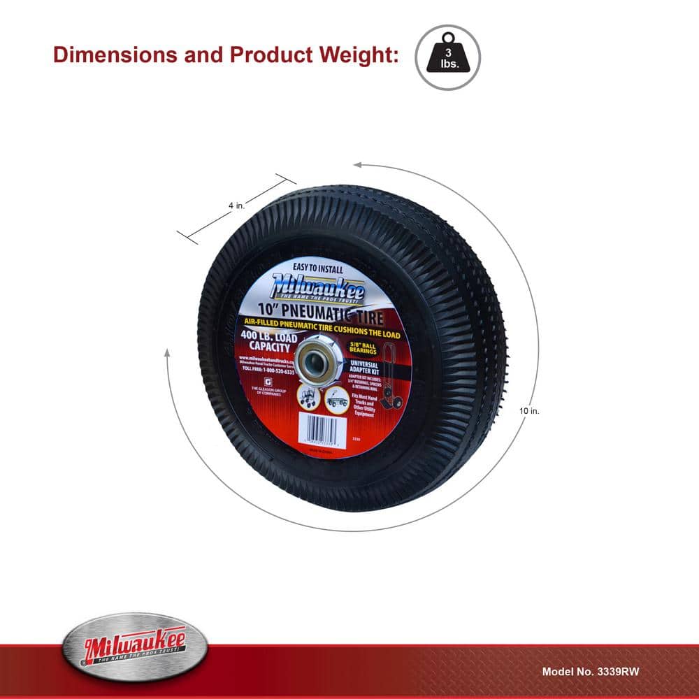 10 in. Pneumatic Tire - Hercitys