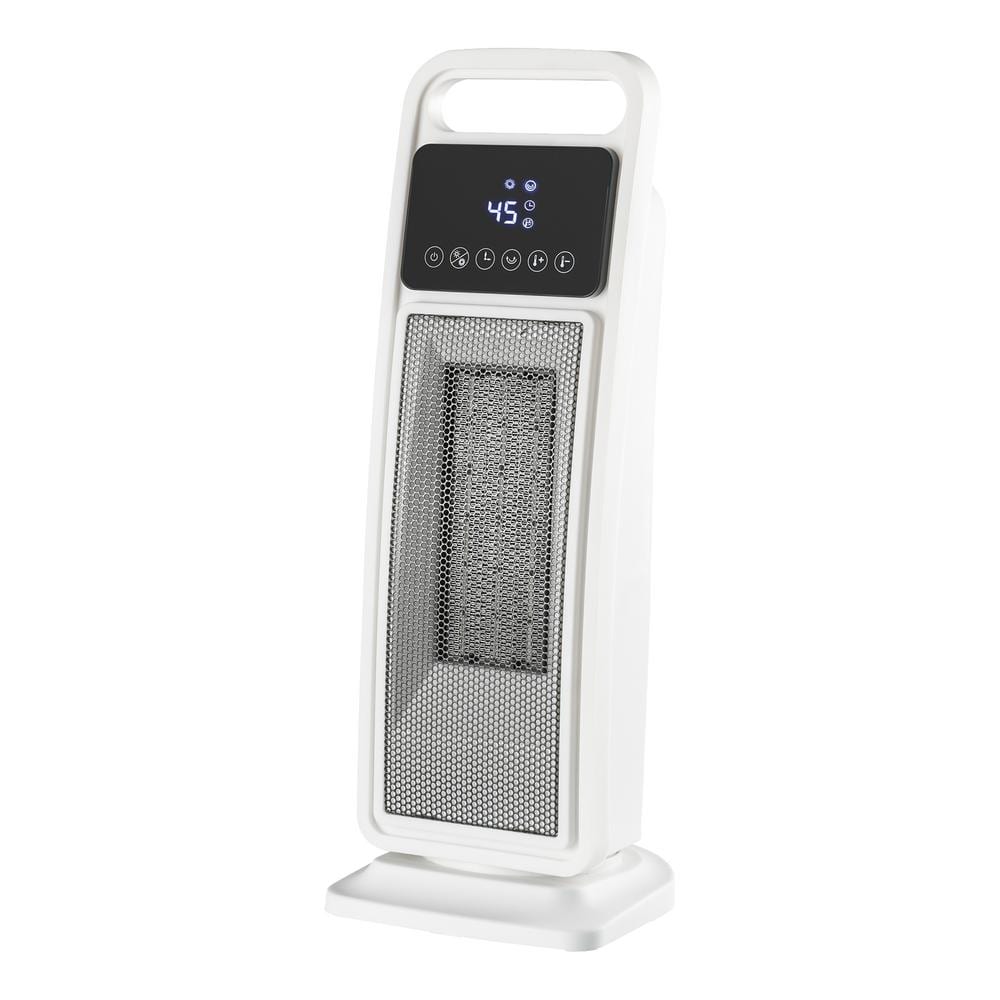 1500-Watt 20 in. Electric Ceramic Tower Convection/Radiant Space Heater with Timer and Remote Control - Hercitys