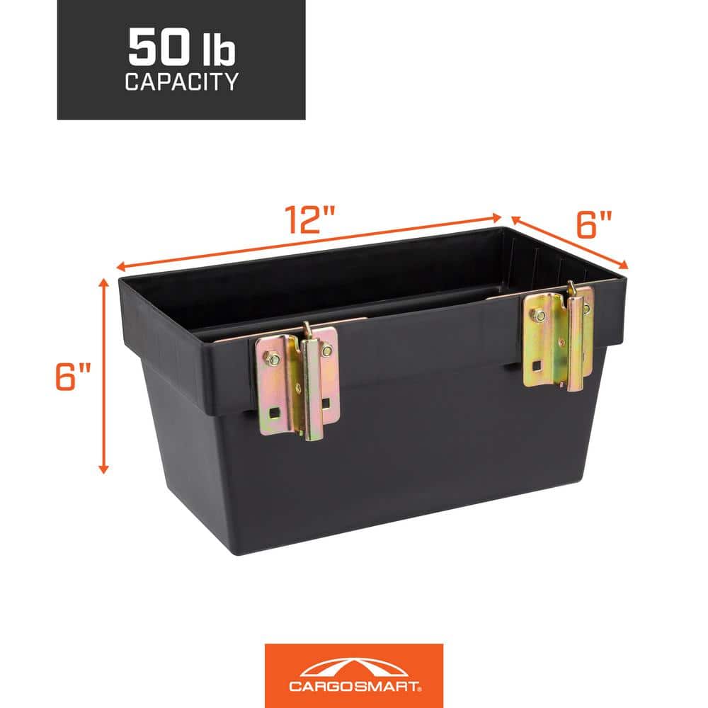 12 in. W x 6 in. H Medium Plastic Track Bin - Hercitys