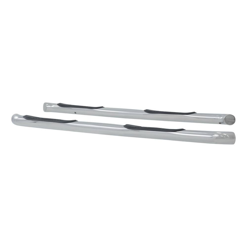 3-Inch Round Polished Stainless Steel Nerf Bars, No-Drill, Select Chevrolet Equinox, GMC Terrain - Hercitys
