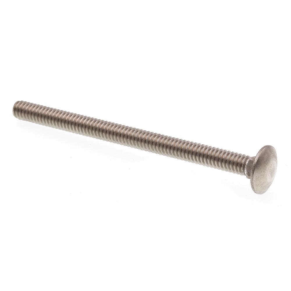 1/4 in.-20 x 3-1/2 in. Grade 18-8 Stainless Steel Carriage Bolts (15-Pack) - Hercitys
