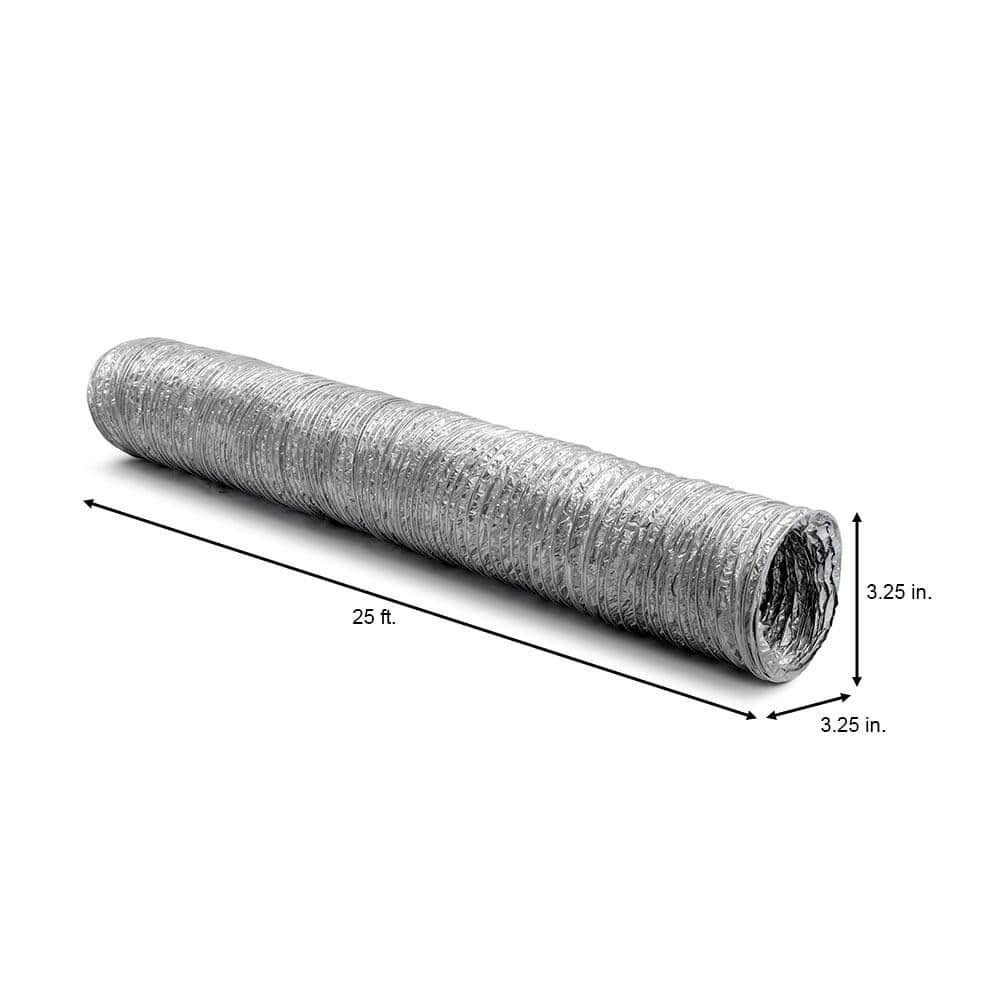 3 in. x 25 ft. Flexible Aluminum Foil Duct - Hercitys