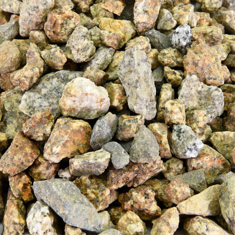 0.25 cu. ft. 3/4 in. Desert Gold Crushed Landscape Rock for Gardening, Landscaping, Driveways and Walkways - Hercitys
