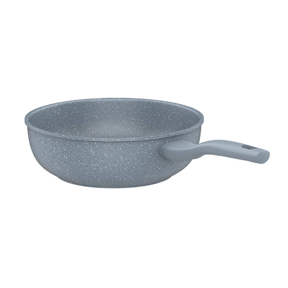 10 in. Marble Die-Cast Nonstick Induction Safe Wok Pan (26 cm) - Hercitys