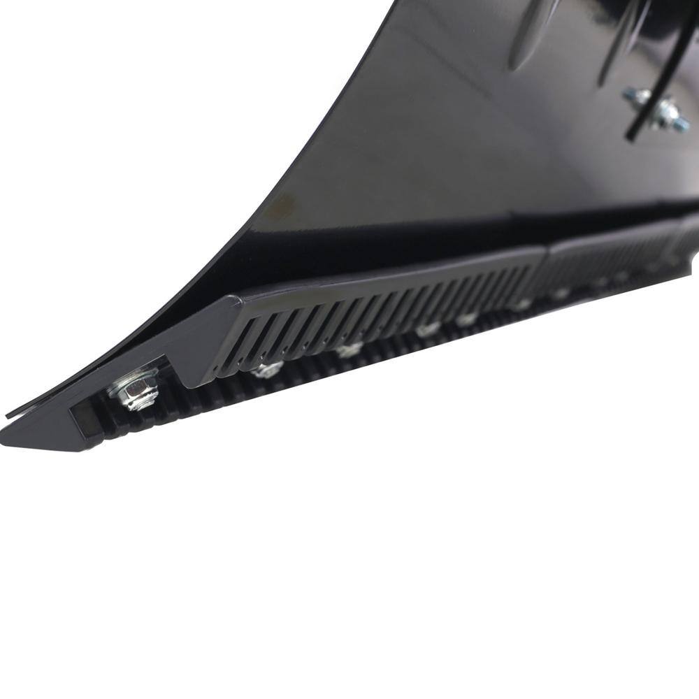 40 in. Metal Handle Bi-Metal Snow Shovel in Black - Hercitys