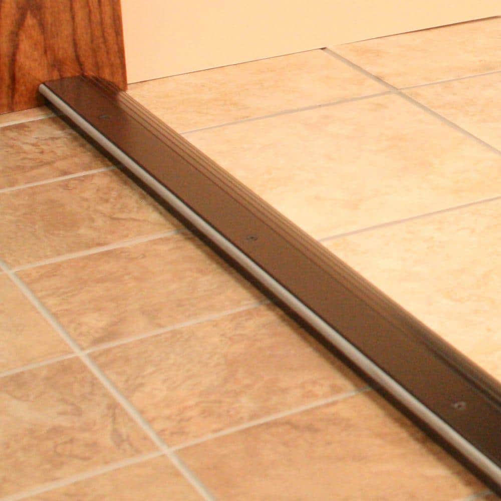 3-1/2 in. x 72 in. Bronze Aluminum Bumper Threshold - Hercitys