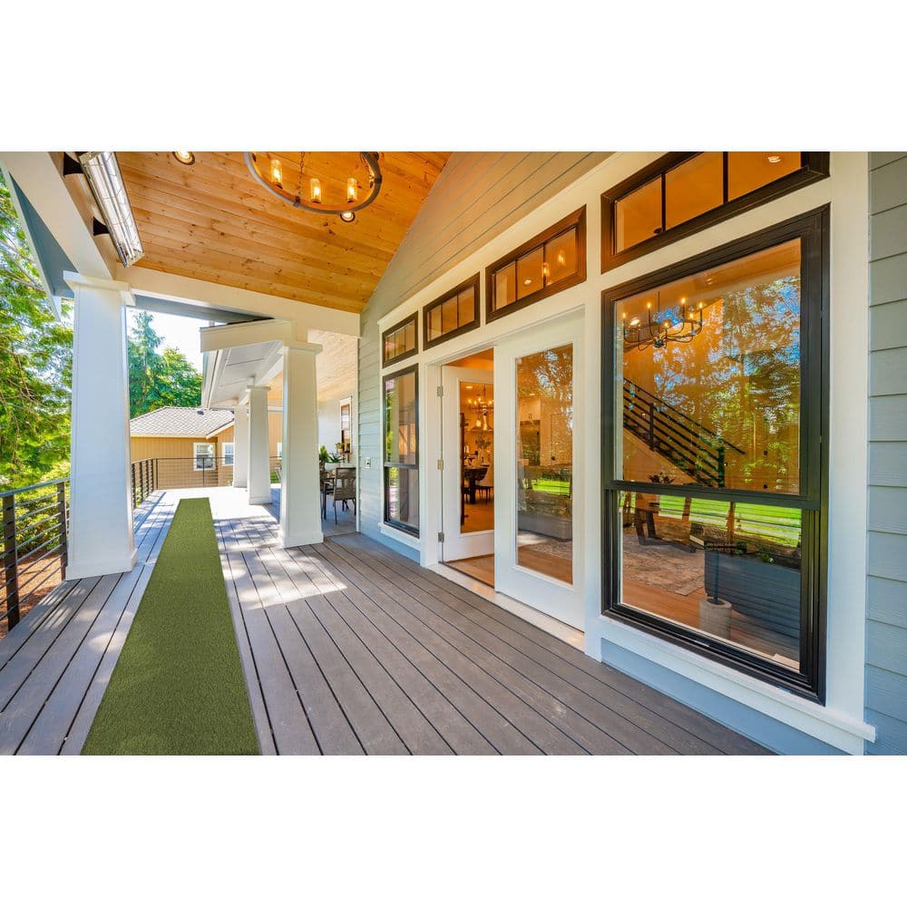 26 in. x 36 ft. Green Artificial Grass Runner Rug - Hercitys