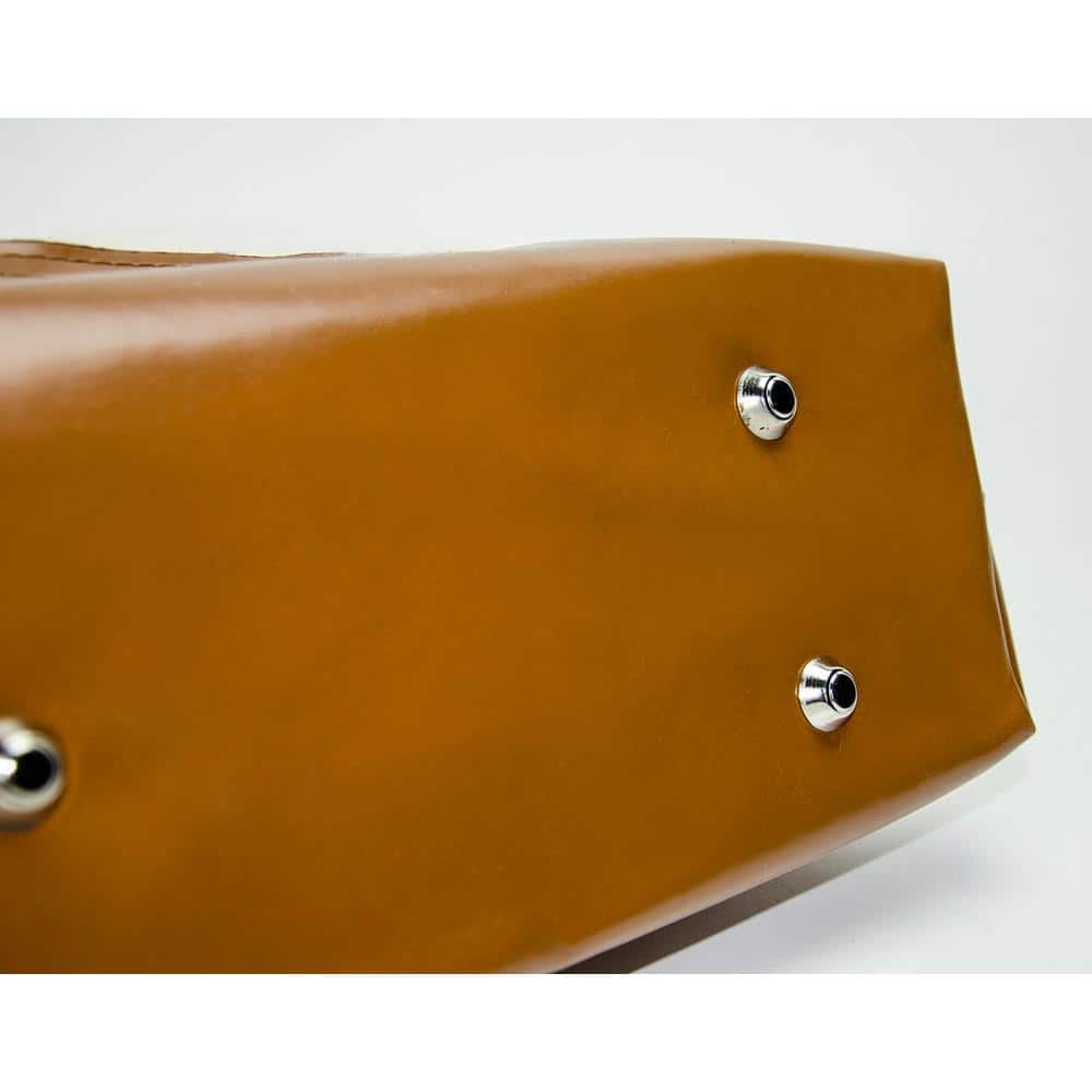 20 in. Canvas Tool Bag with Leather Bottom in White - Hercitys